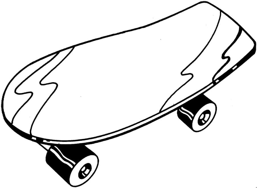 Skateboarding (14) omalovánka