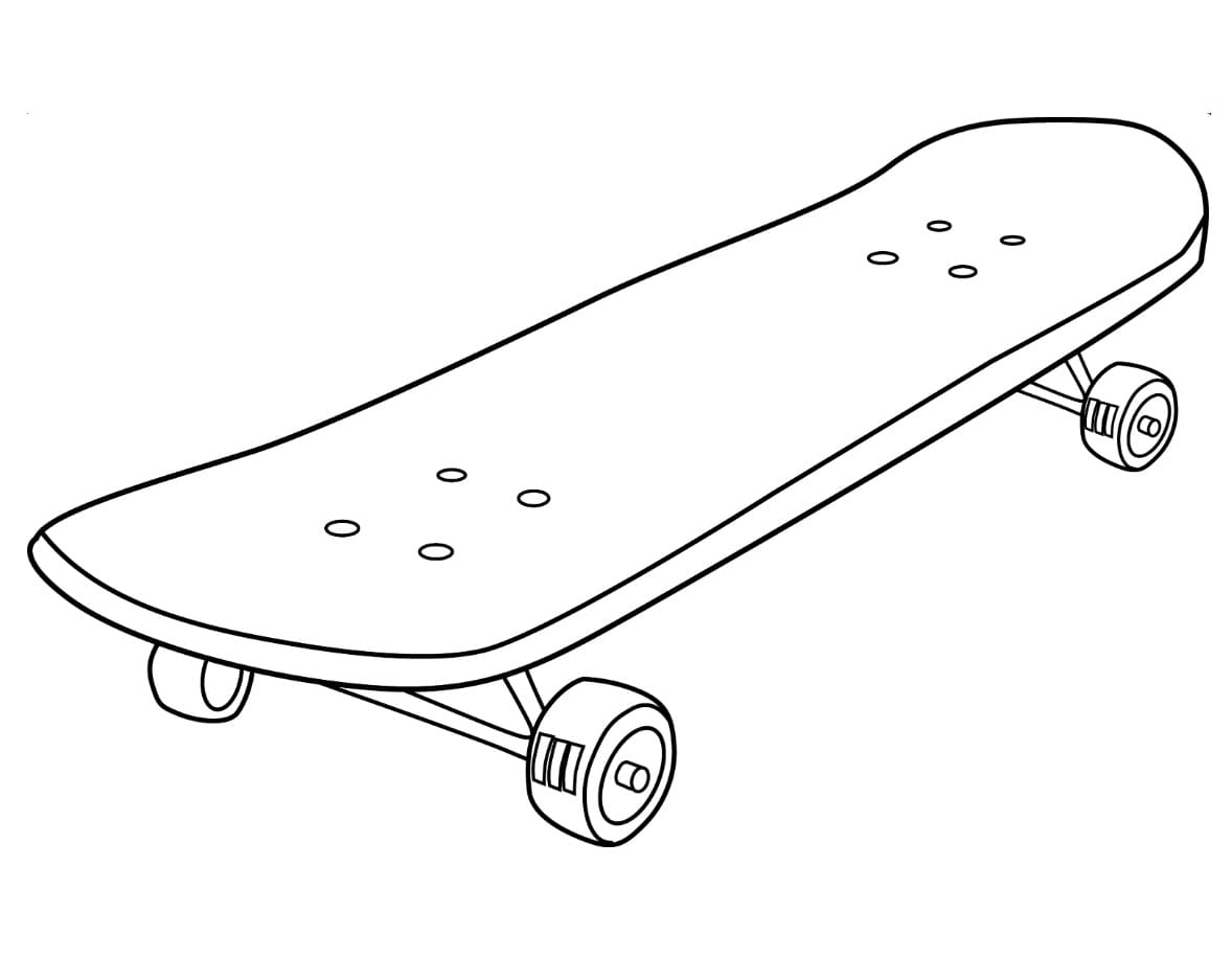 Skateboarding (19) omalovánka