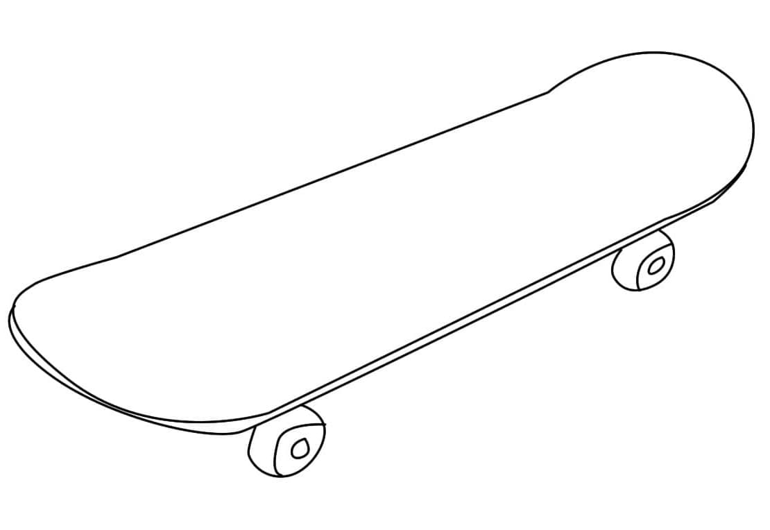Skateboarding (2) omalovánka