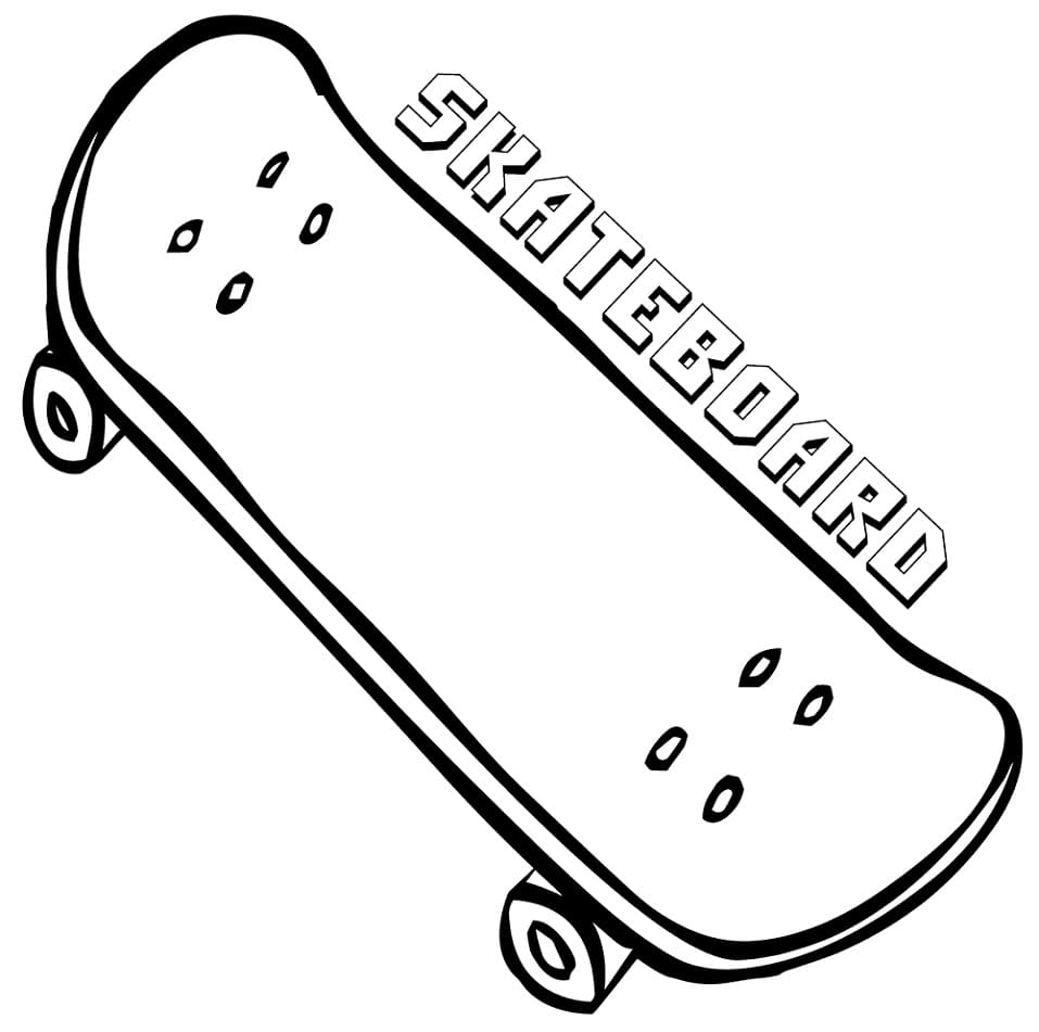Skateboarding (41) omalovánka