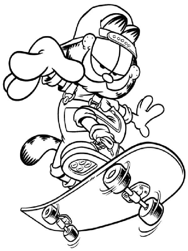 Skateboarding (42) omalovánka