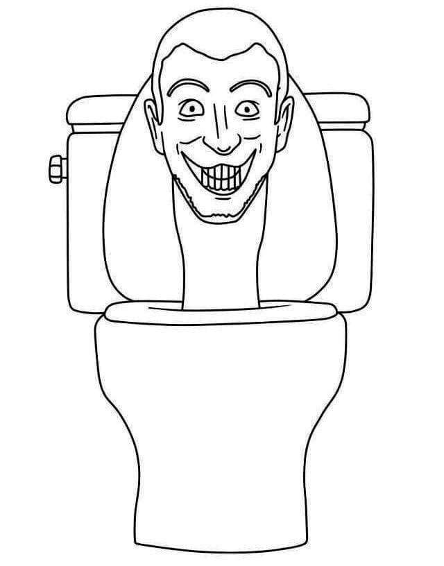 Skibidi Toilet (8) omalovánka