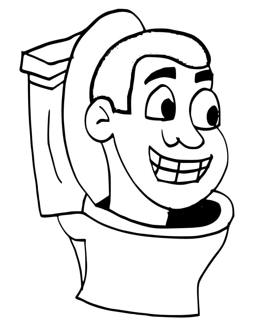 Skibidi Toilet Tisknutelný omalovánka