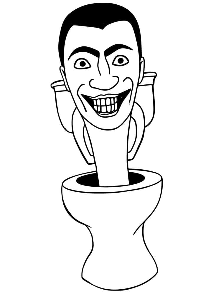 Skibidi Toilet k Vymalování omalovánka