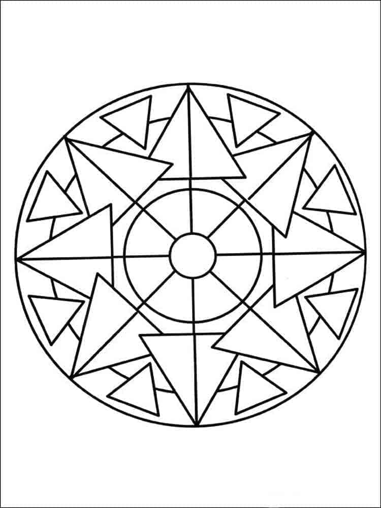 Skvělá Mandala omalovánka