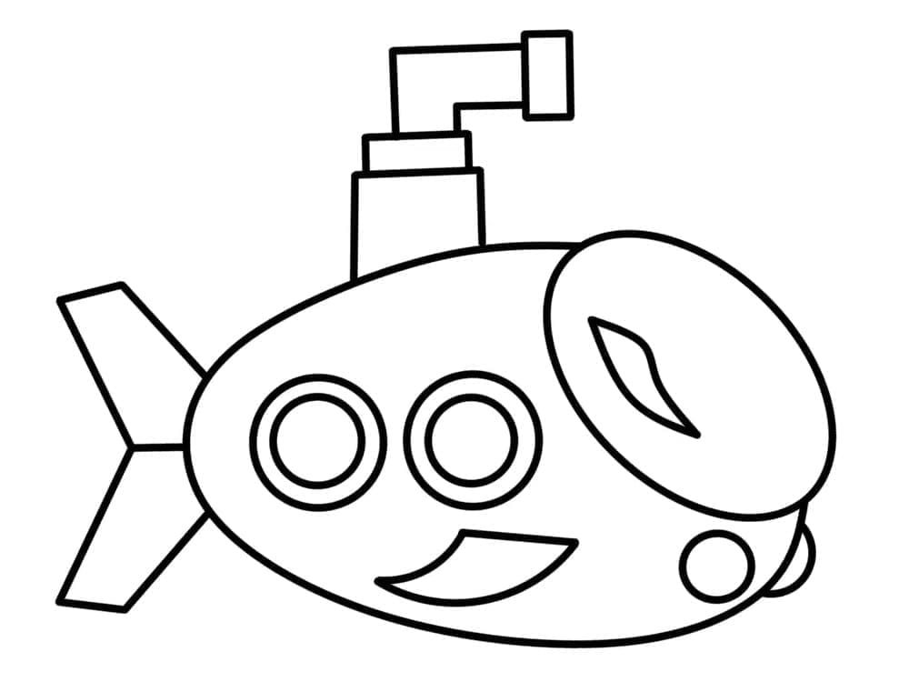 Skvělá Ponorka omalovánka