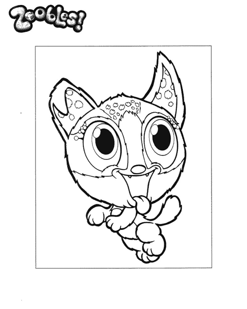Skvělé Zoobles omalovánka