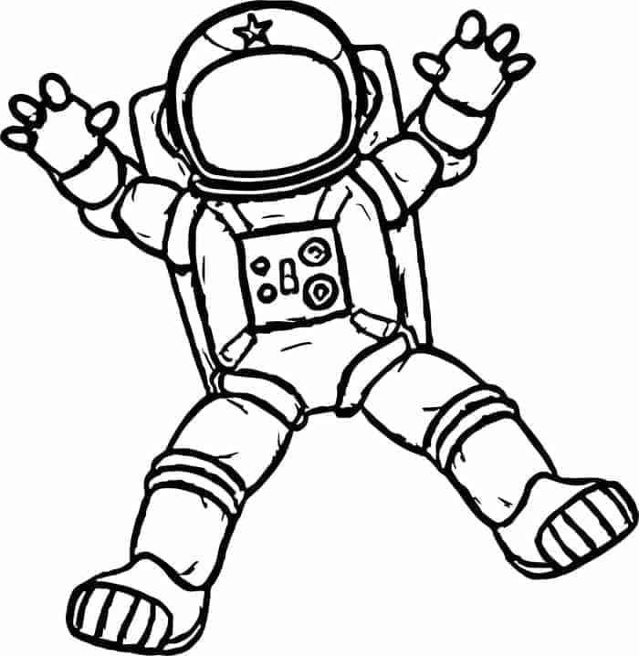 Skvělý Astronaut omalovánka
