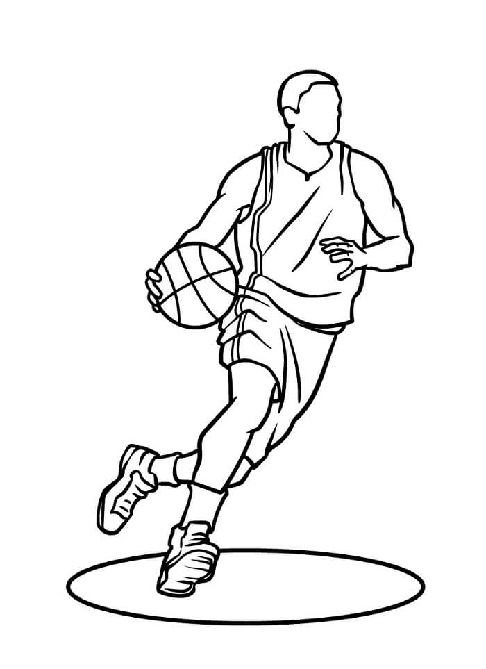 Skvělý Basketbal omalovánka