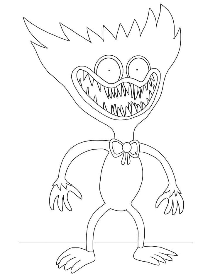 Skvělý Huggy Wuggy omalovánka