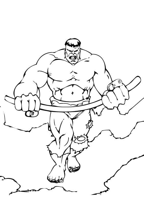 Skvělý Hulk omalovánka