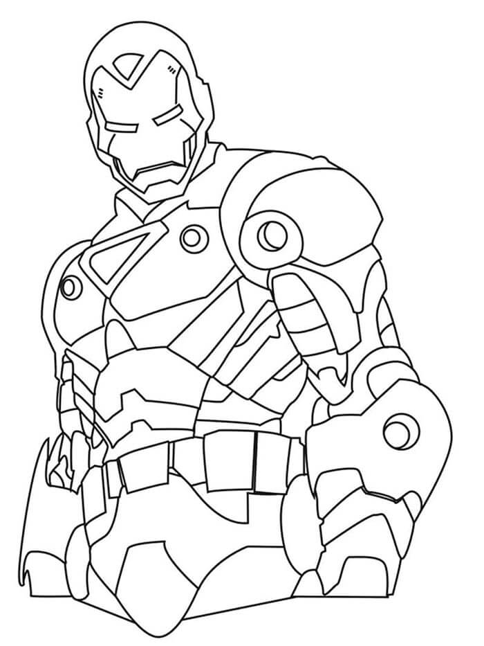 Skvělý Iron Man omalovánka