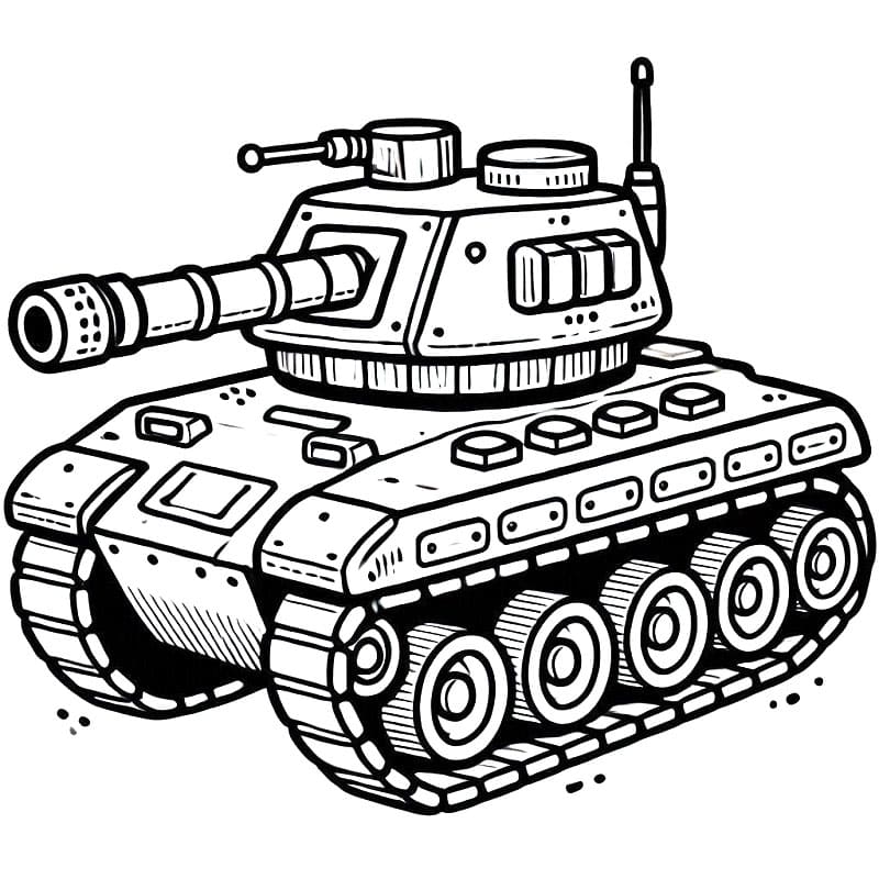 Skvělý Tank omalovánka