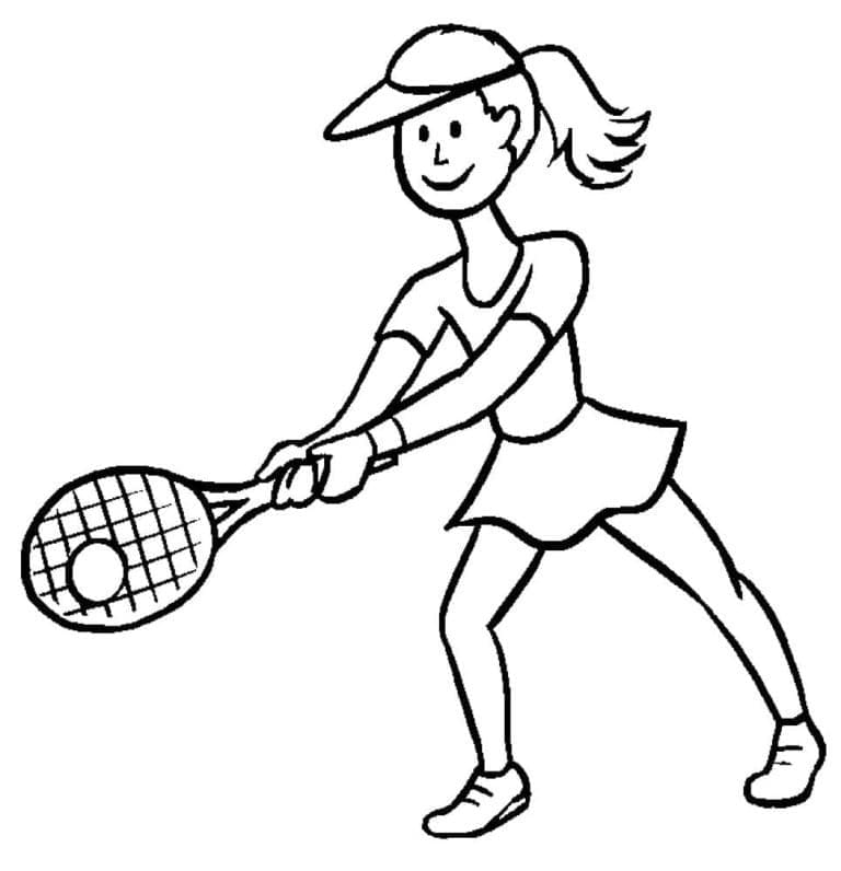 Skvělý Tenis omalovánka