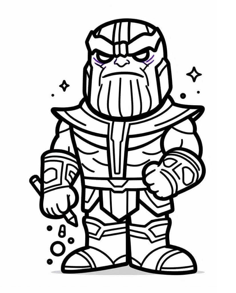 Skvělý Thanos omalovánka