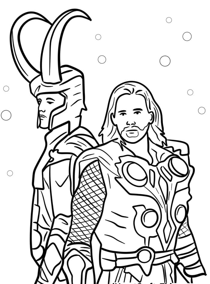 Skvělý Thor omalovánka