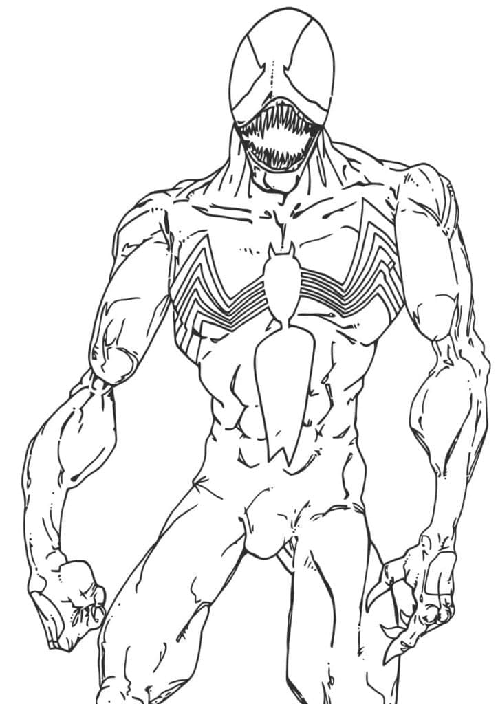 Skvělý Venom omalovánka