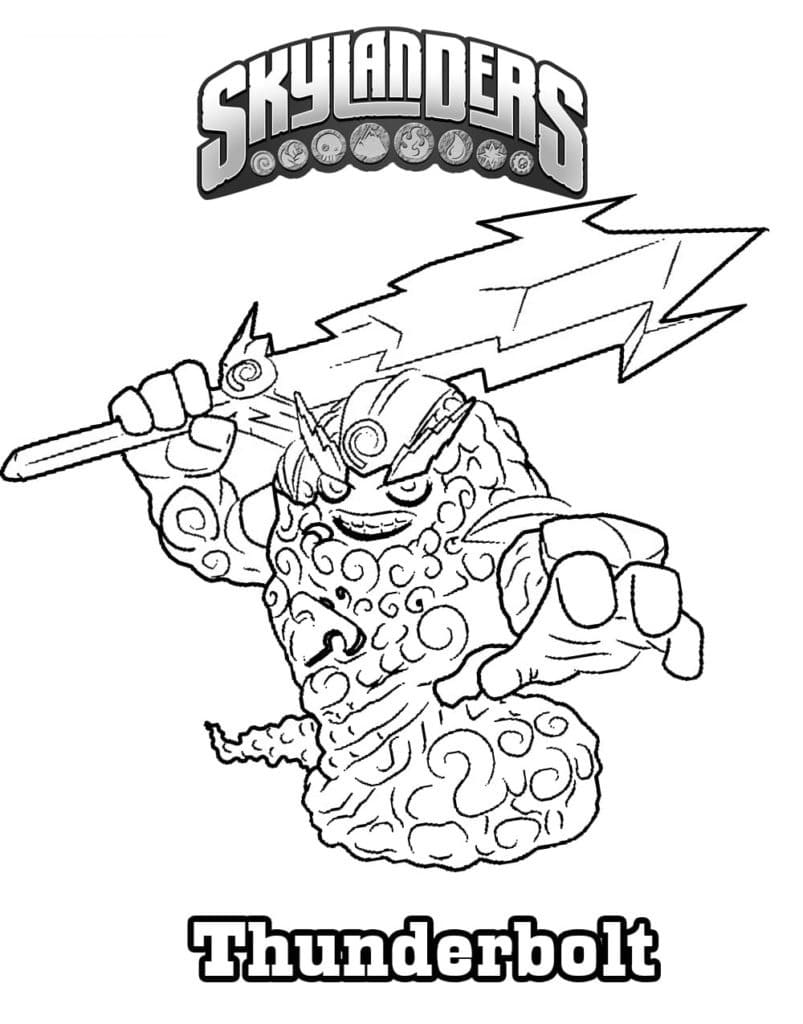 Skylanders (10) omalovánka