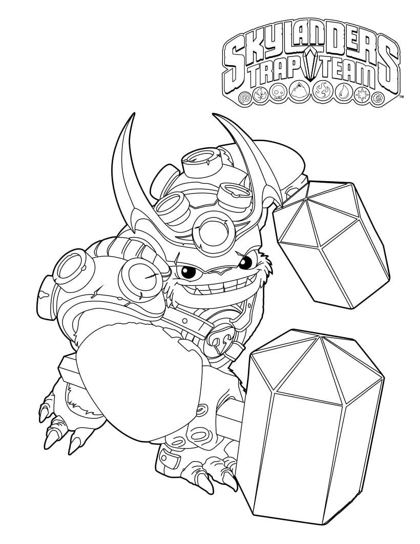 Skylanders (17) omalovánka