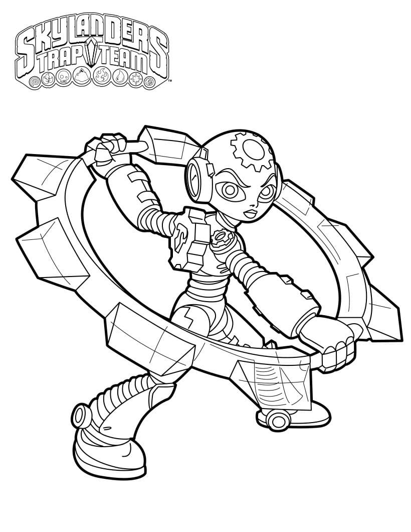 Skylanders (19) omalovánka