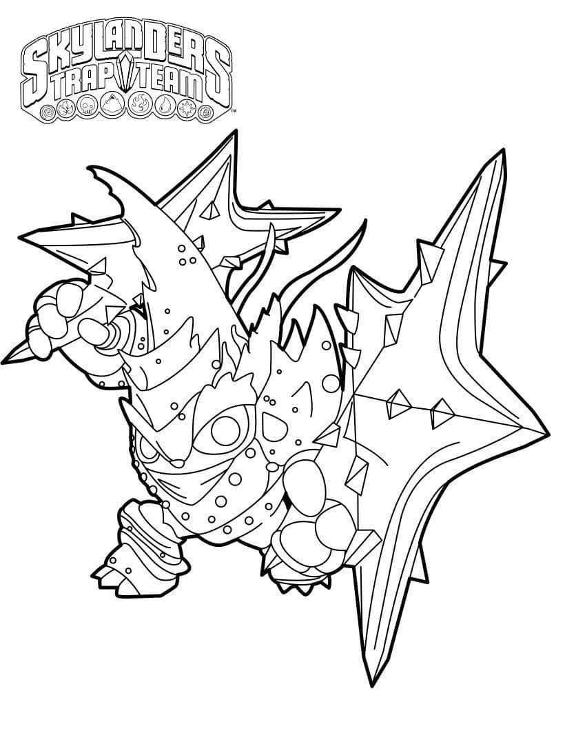 Skylanders (3) omalovánka