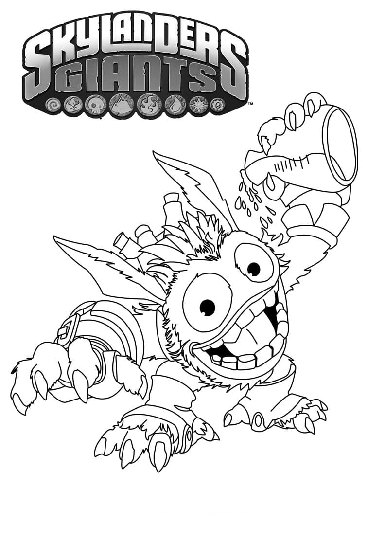 Skylanders (4) omalovánka