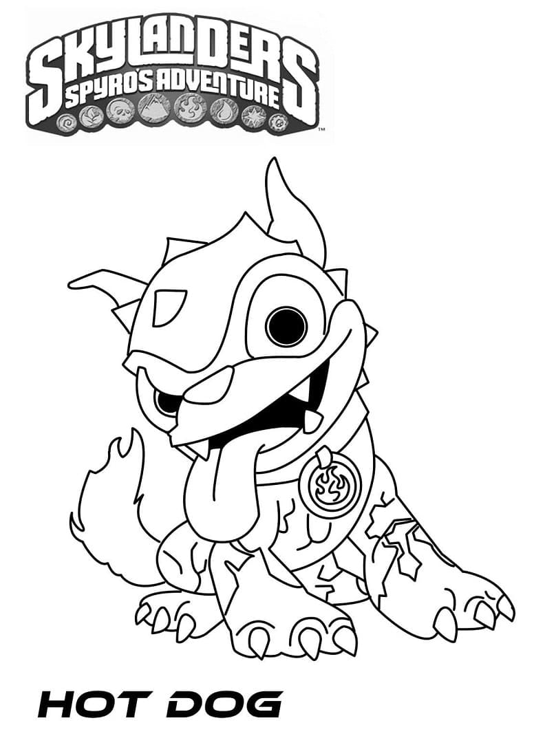 Skylanders Obrázek omalovánka