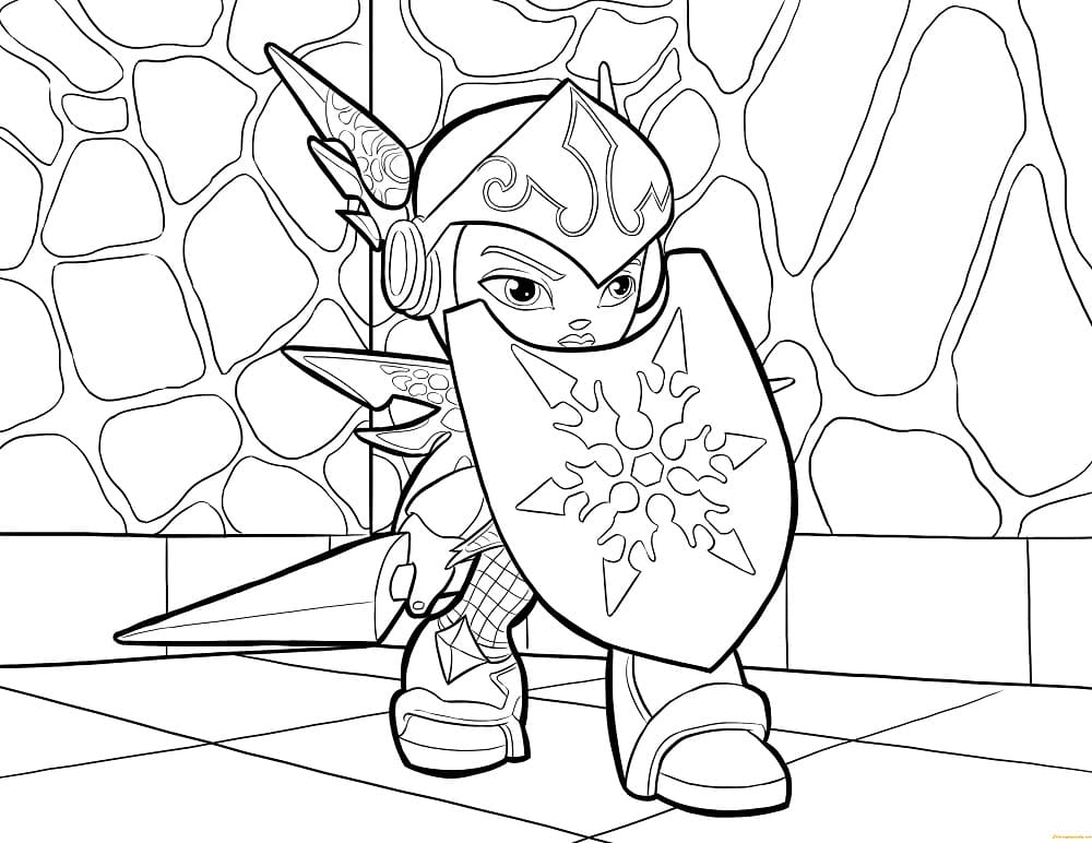 Skylanders Zdarama omalovánka