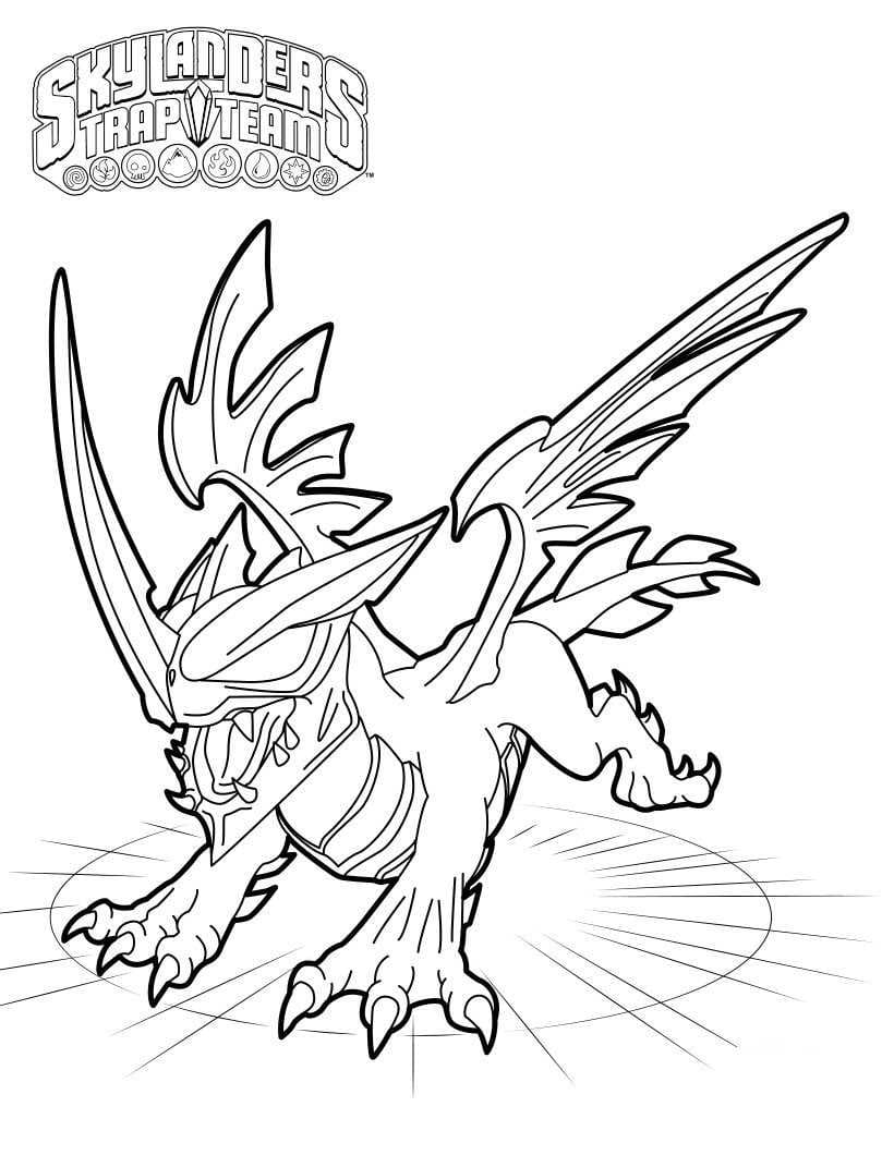 Skylanders Zdarma Tisknutelné omalovánka