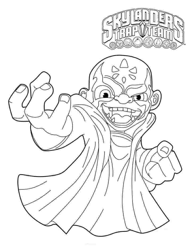 Skylanders Zdarma Vymalovatelné Obrázek omalovánka