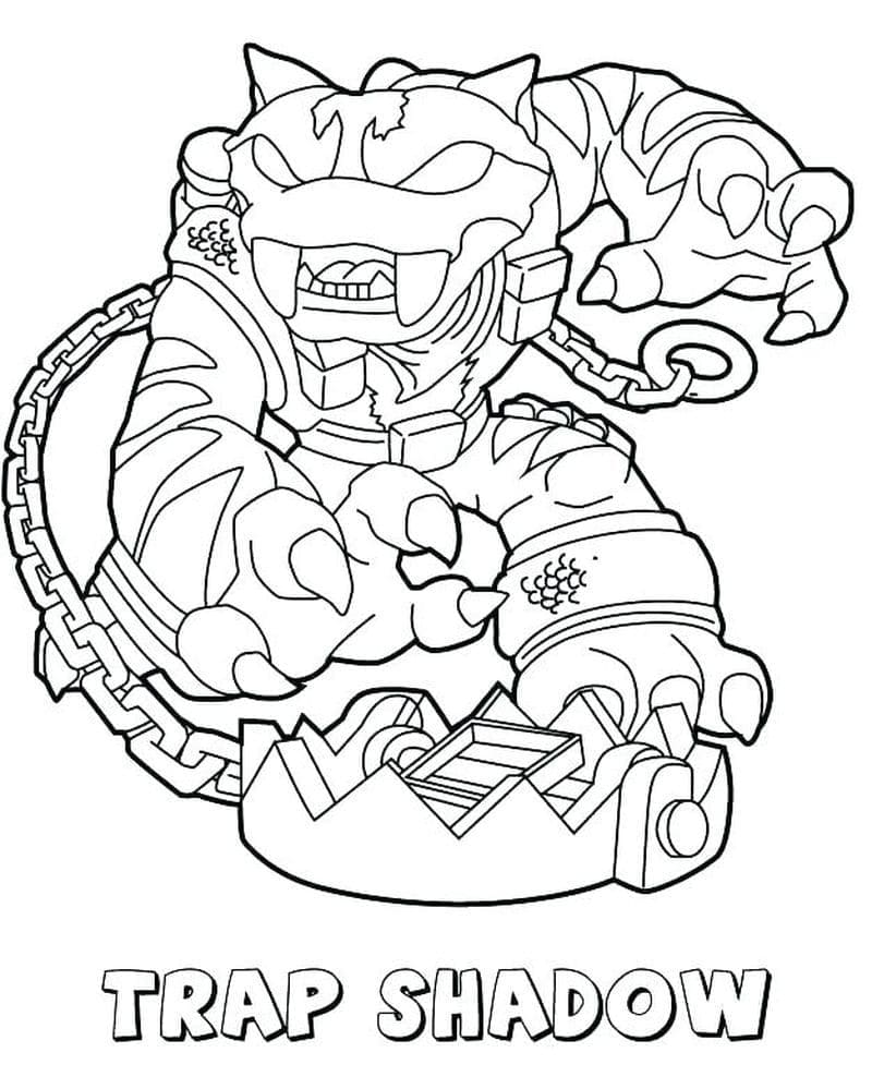 Skylanders pro 3leté Děti omalovánka