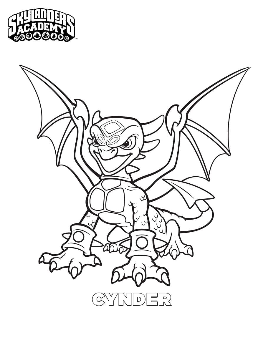 Skylanders pro 6leté Děti omalovánka