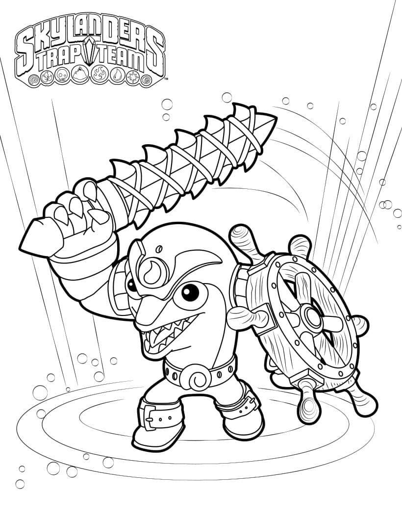 Skylanders pro Děti omalovánka