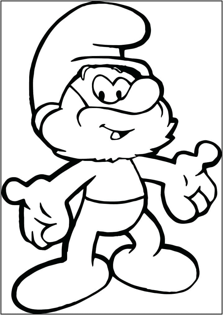Šmoulové (5) omalovánka