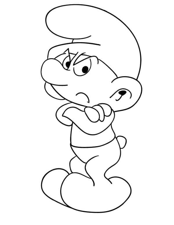 Šmoulové (7) omalovánka