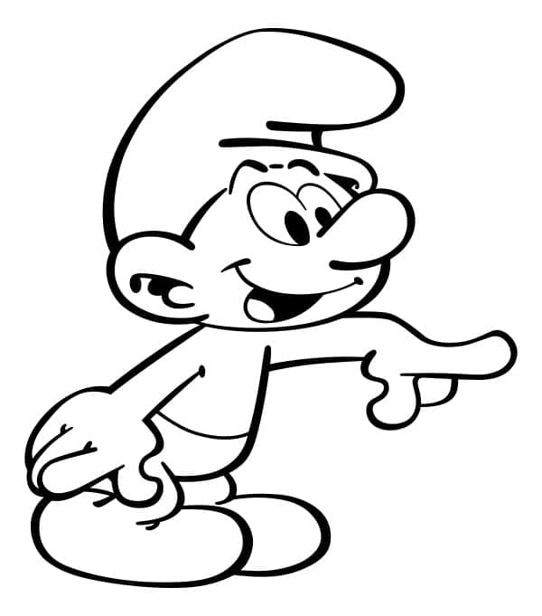 Šmoulové Zdarama omalovánka