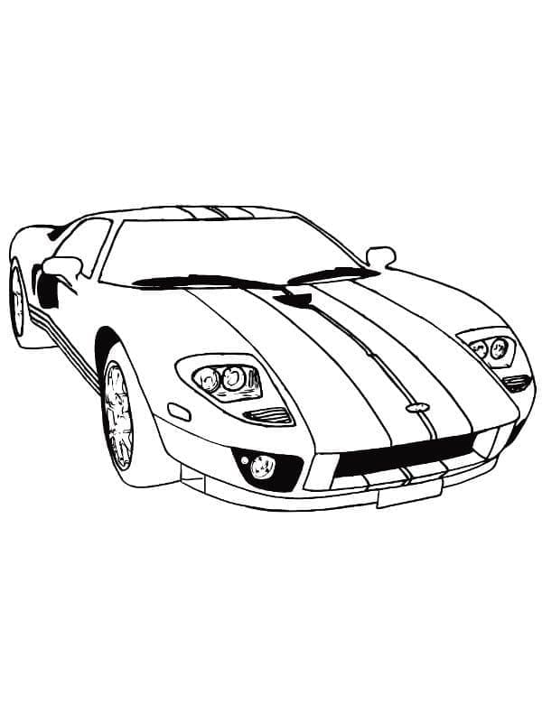 Snadné Auto omalovánka