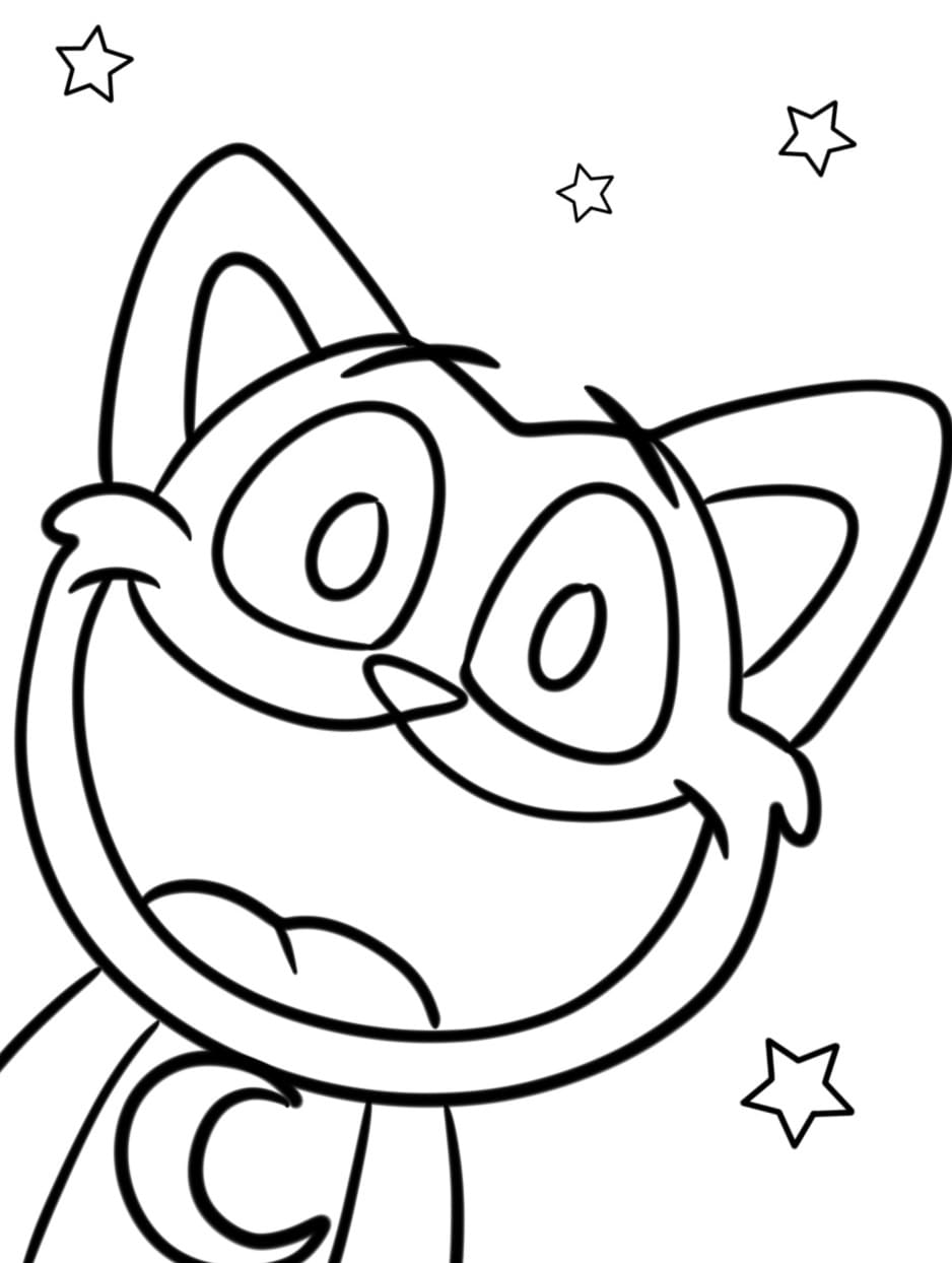 Snadný Catnap omalovánka