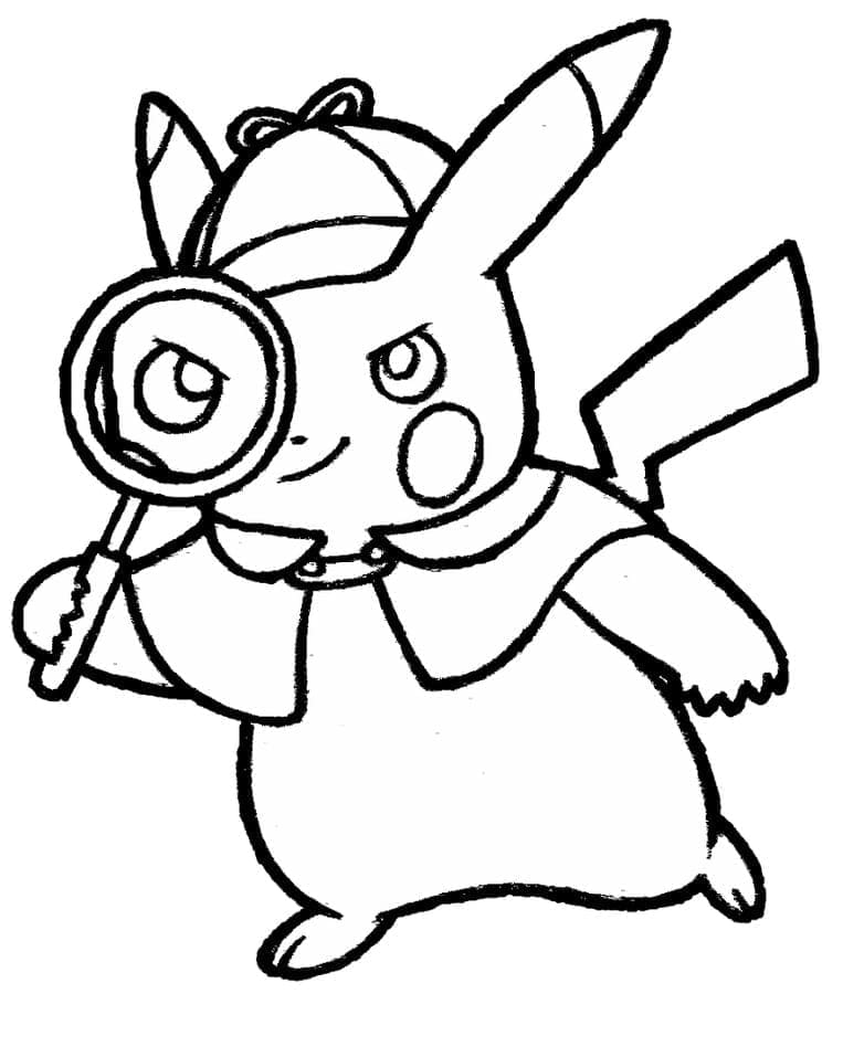 Snadný Pikachu omalovánka