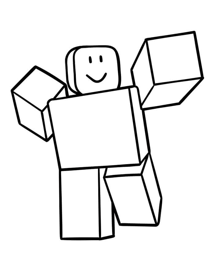 Snadný Roblox omalovánka