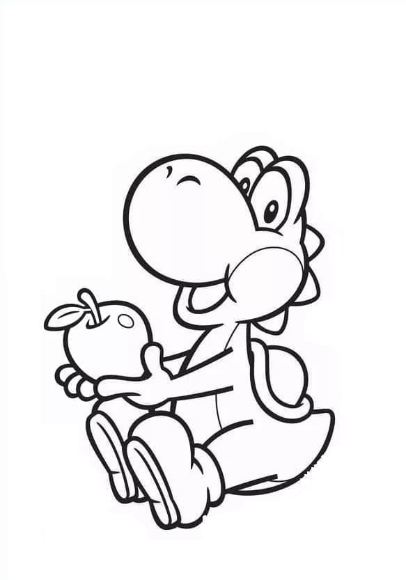 Snadný Yoshi omalovánka