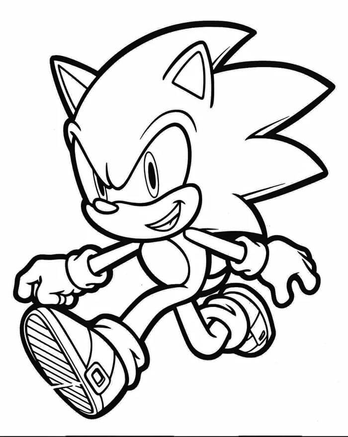 Sonic (1) omalovánka
