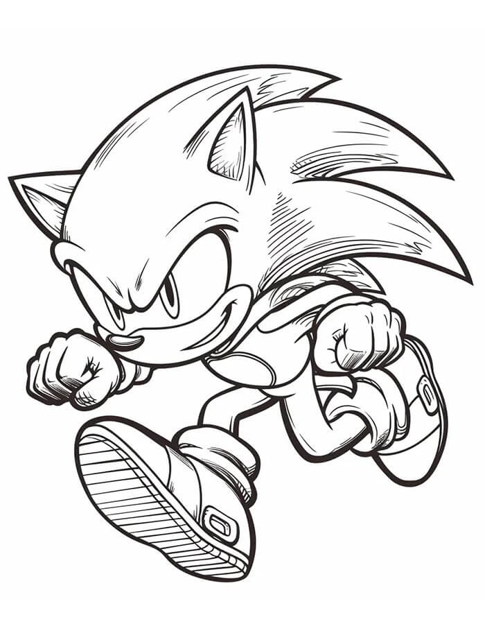 Sonic (2) omalovánka