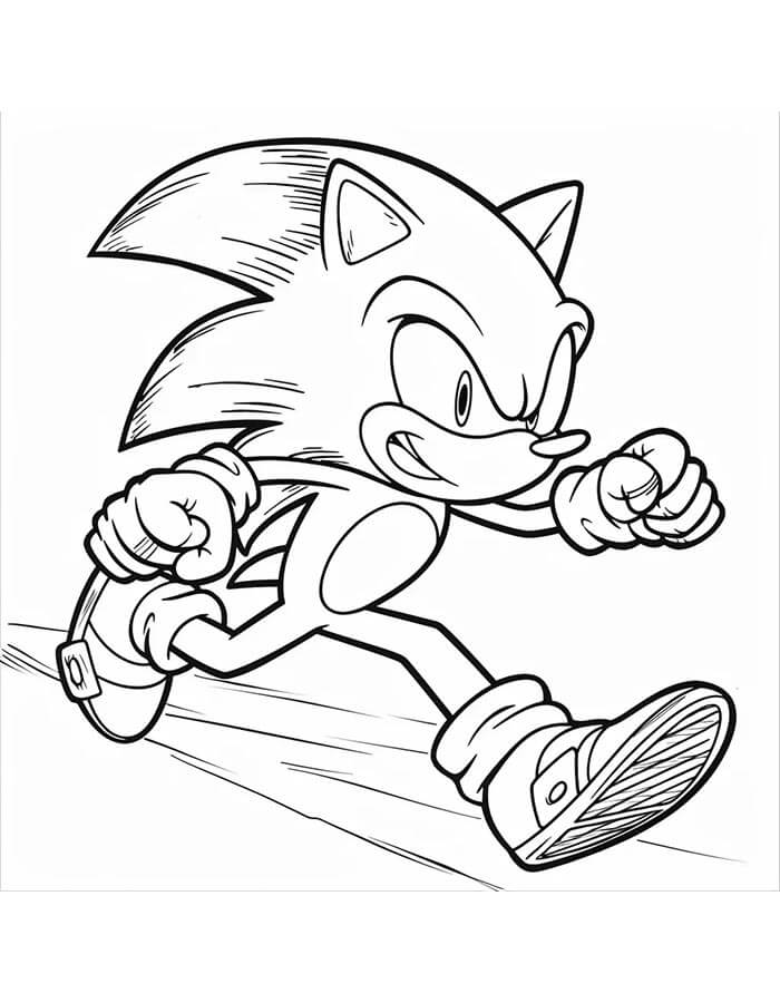 Sonic (3) omalovánka