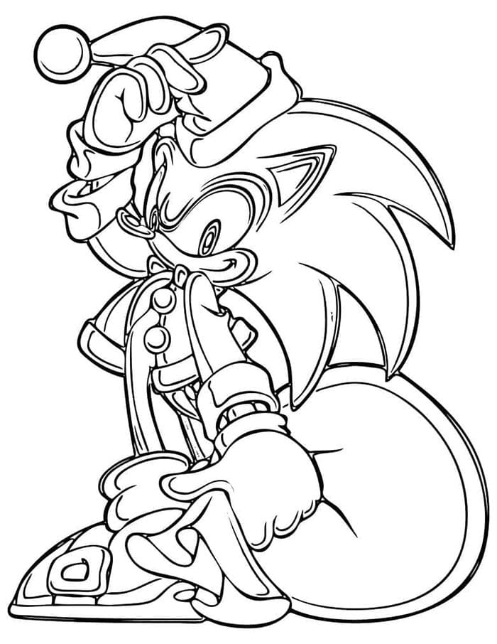 Sonic Zdarma Tisknutelný omalovánka