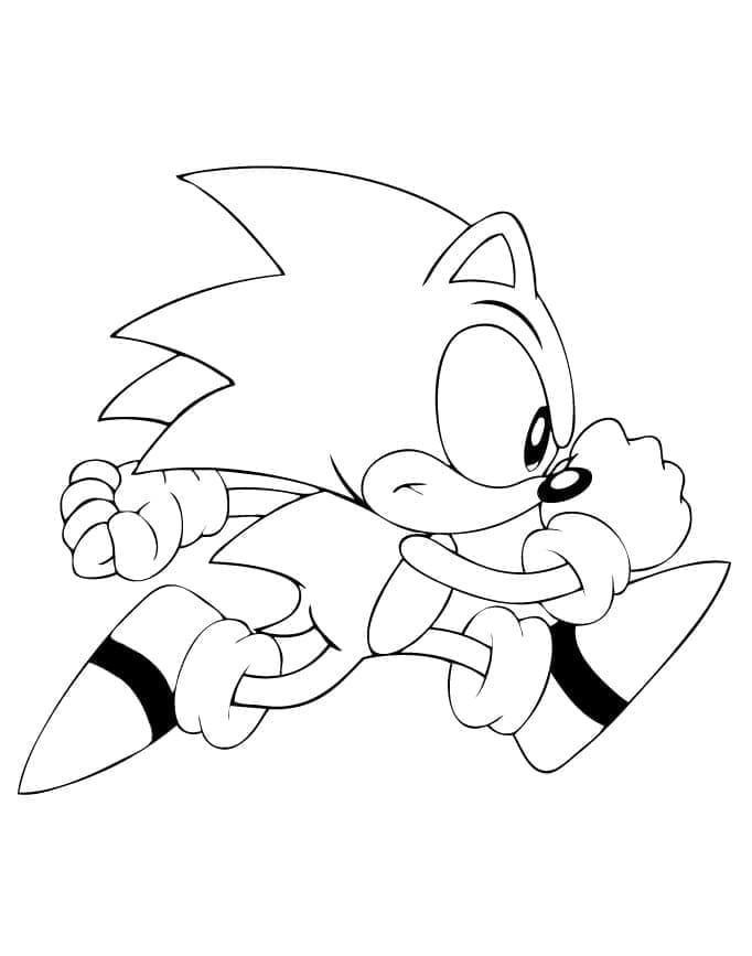 Sonic Zdarma omalovánka