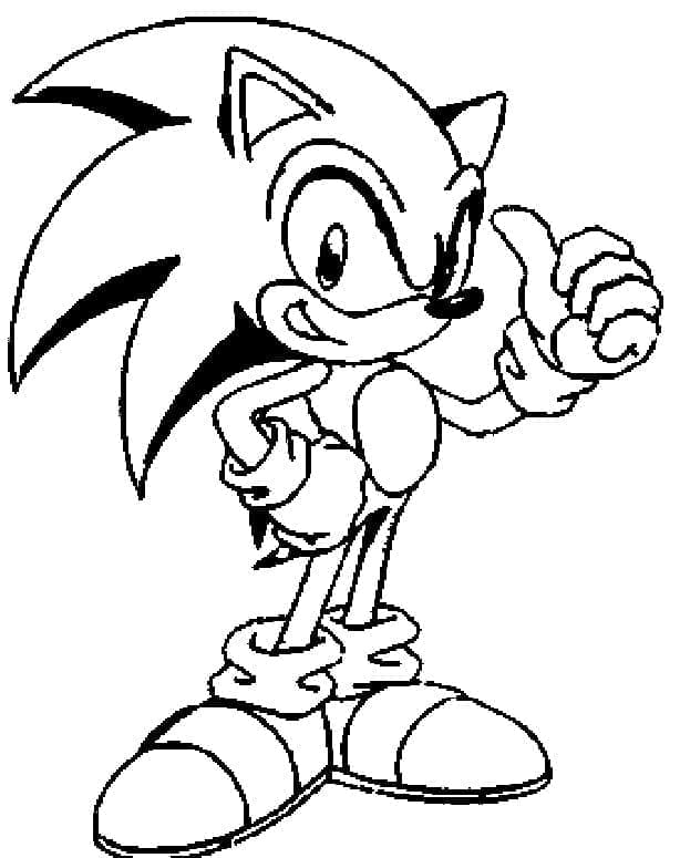 Sonic k Tisku omalovánka