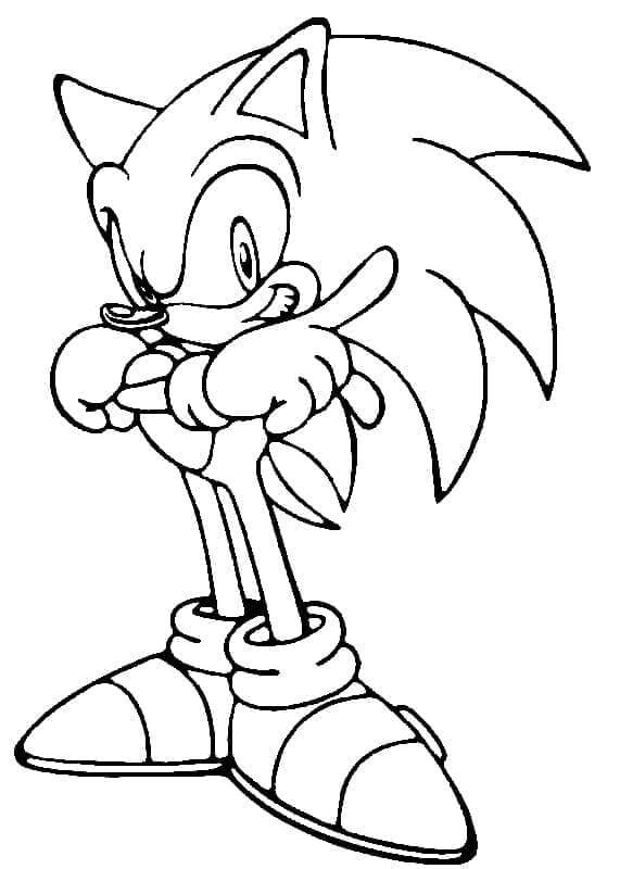 Sonic pro 1leté Děti omalovánka