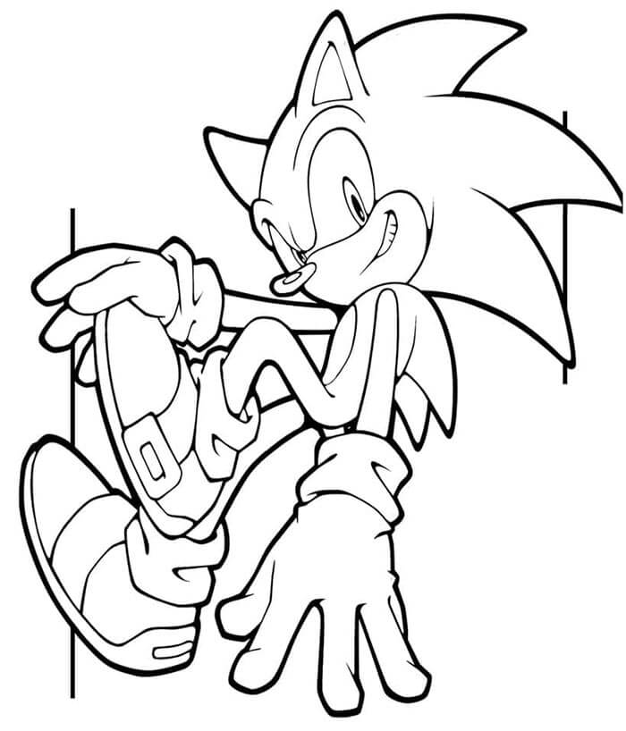 Sonic pro 2leté Děti omalovánka