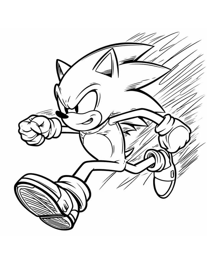 Sonic pro 5leté Děti omalovánka